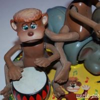 Marx Jungle Trio Battery Operated Toy In Box 4