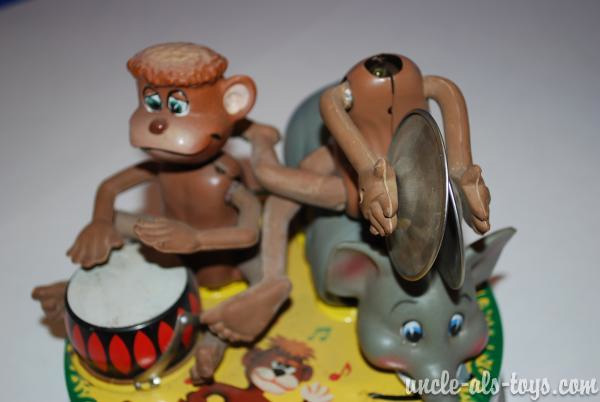 Marx Jungle Trio Battery Operated Toy In Box 9