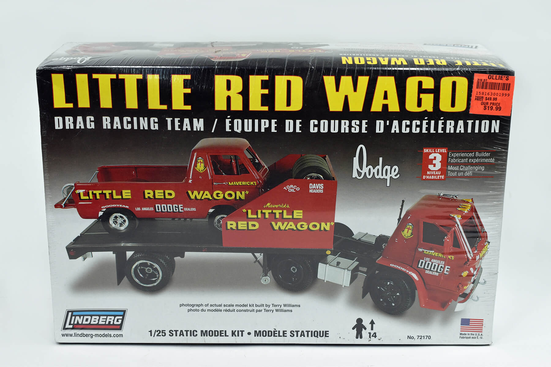 Lindberg Little Red Wagon Drag Racing Team 1:25 Static Model Kit