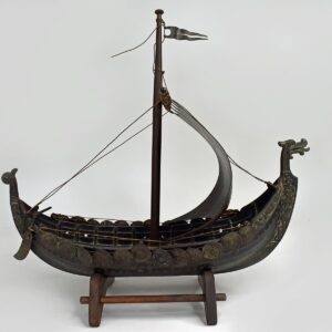 Edward Aagaard Viking Ship Bronze made for Copenhagen Iron Art - Uncle Al's Toys