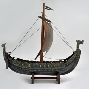 Edward Aagaard Viking Ship Vintage Handmade Bronze