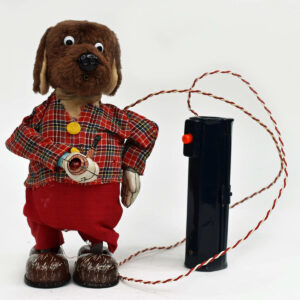 San Smoking Dog Mc Pooch Tin Toy