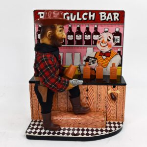 RARE Red Gulch Bar Battery Operated Toy with Reproduction Bottles and Mug - Uncle Al's Toys