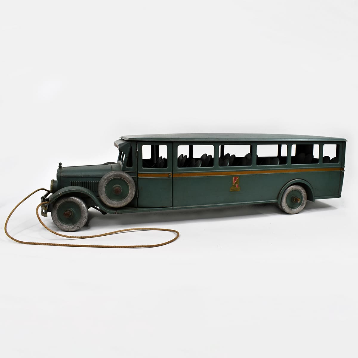 1929 Buddy L #208 Transportation Company Bus, 100% Original