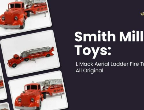 Smith Miller Toys: L Mack Aerial Ladder Fire Truck, All Original