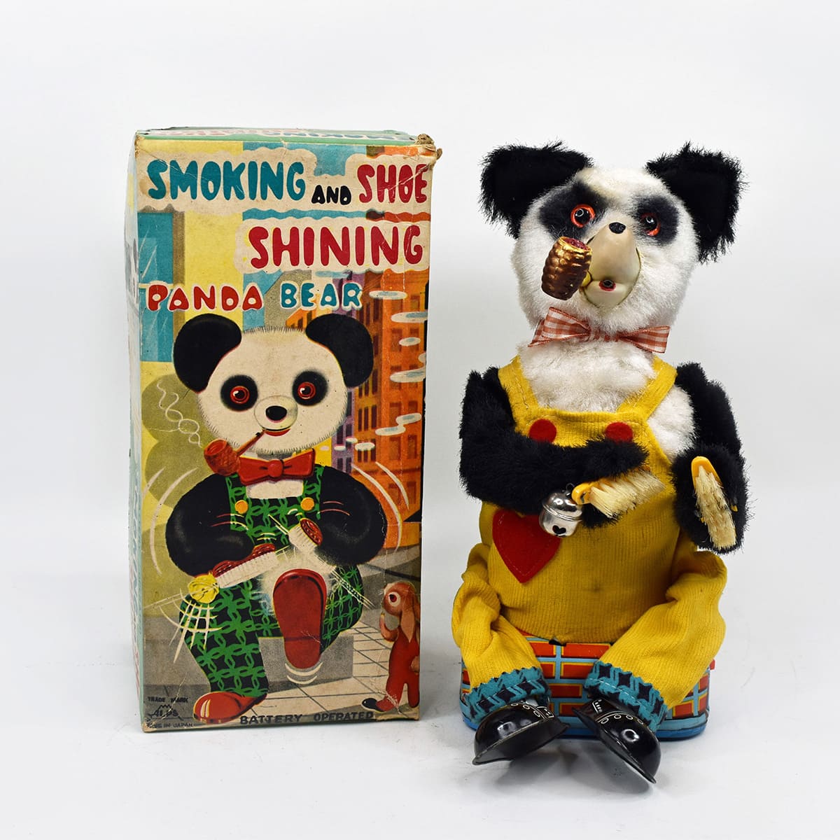 Alps Japan Smoking and Shoe Shining Bear